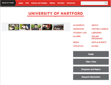 Tablet Screenshot of hartford.edu