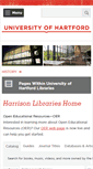 Mobile Screenshot of library.hartford.edu