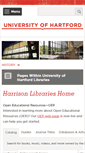 Mobile Screenshot of library-new.hartford.edu