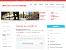 Tablet Screenshot of library-new.hartford.edu